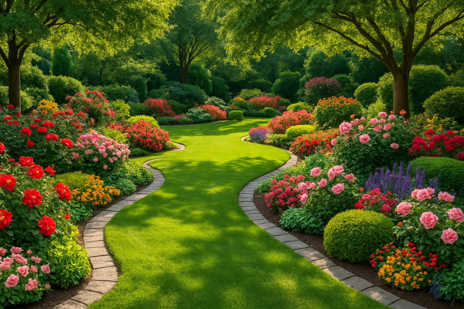 Beautiful landscaping 